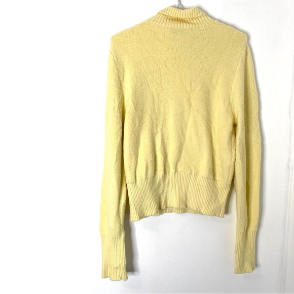 Zara Yellow Plush Knit Rib Neck Sweater - Picture 4 of 6